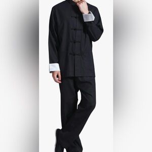Men’S Cotton Linen Kung fu.. shirt pants outfit
